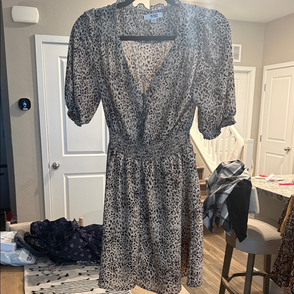 BB Dakota Leopard Print Mini Dress